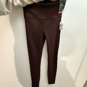 NWT - GapFit High Rise Ribbed Legging in Chocolate Brown